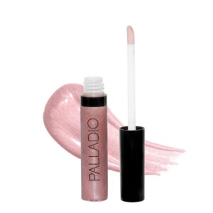 Palladio Lip Gloss, Pink Candy, Non-Sticky Lip Gloss, Contains Vitamin E and Aloe, Offers Intense Color and Moisturization, Minimizes Lip Wrinkles, So - Image 1