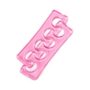 Rolabling Pedicure Toe Separators Flexible Soft Silicone Finger Toe Spacers for Nail Polish Pedicure Tools Toe Spreader for Nail Polish Application(Pi