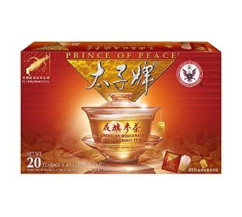 Prince Of Peace American Wisconsin Ginseng Root Tea, 20 Count
