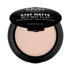 NYX PROFESSIONAL MAKEUP Stay Matte But Not Flat Powder Foundation, Creamy Natural - Image 1