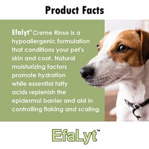 HealthyPets EfaLyt Creme Rinse Remedy for Pets - Hypoallergenic Formula - Natural Moisturizing Promote Hydration - Essential Fatty Acids - 12 fl oz - Image 3