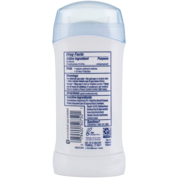 Dove Invisible Solid Deodorant, Fresh, 2.6 Oz - Image 2