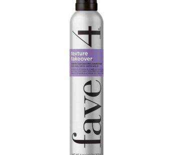 fave4 hair Texture Takeover Hairspray, Oomph Enhancing Texturizing Spray for Volume, 8 oz