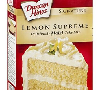 Ducan Hines, Signature, Lemon Supreme Cake Mix, 16.5oz Box (Pack of 4)