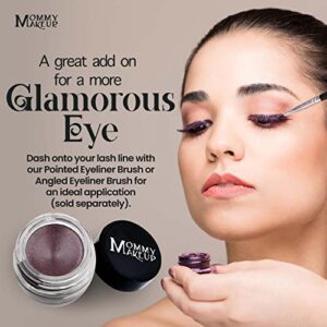 Mommy Makeup Waterproof Gel Eyeliner Pot in Black Orchid (Luscious Metallic Black Burgundy) | Long Wear Cream Eye Liner | Stay Put Semi-Permanent Gel - Image 5