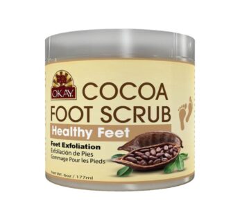 OKAY **ALL NATURAL** Cocoa Butter Foot Scrub 6oz / 177ml