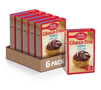 Betty Crocker Gluten Free Yellow Cake Mix, 15 oz. (Pack of 6)