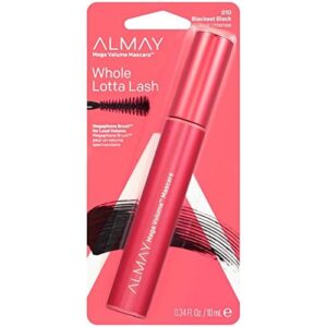 Almay Mega Volume Mascara, Blackest Black, Ophthalmologist Tested, -Fragrance Free, Hypoallergenic, 0.34 oz - Image 2