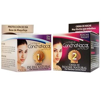 Concha Nacar Face Cream Combo 1-2 – Day Cream 2oz, Night Cream 2oz – Crema De Dia, Crema De Noche – Para Piel Manchas En Cara