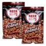 BEER NUTS Original Peanuts - Sweet & Salty Bar Nuts - Gluten Free, Kosher, Low Sodium, On The Go Packaged Peanut Snacks Made In The USA - 4oz Single S