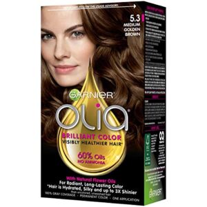 Garnier Olia Ammonia-Free Brilliant Color Oil-Rich Permanent Hair Color, 5.3 Medium Golden Brown (Pack of 1) Brown Hair Dye (Packaging May Vary) - Image 11