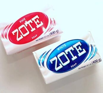 Zote Laundry Bar Soap Variety Pack – White and Pink – 2 Bars