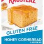 Krusteaz Gluten Free Baking Mix, Honey Cornbread & Muffin Mix, Gluten Free & Made with Real Honey, No Artificial Flavors, Colors or Preservatives, 15