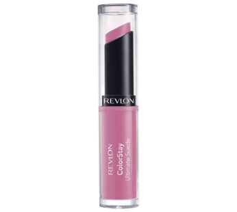 REVLON ColorStay Ultimate Suede Lipstick, Longwear Soft, Ultra-Hydrating High-Impact Lip Color, Formulated with Vitamin E, Silhouette (001), 0.09 oz