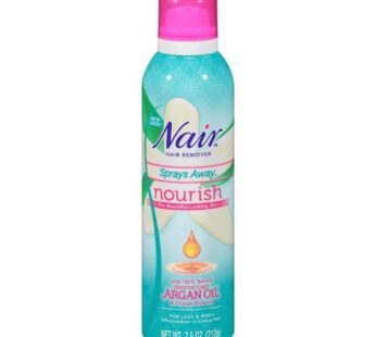 Nair Hair Remover Sprays Away Nourish Argan Oil 7.5 Ounce (221ml) (3 Pack)