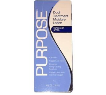 PURPOSE Dual Treatment Moisture Lotion, SPF 10,4 Fl Oz (Pack of 3)