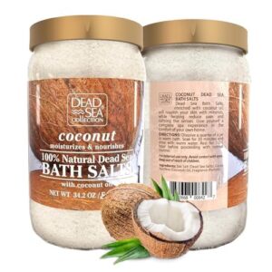 Dead Sea Collection Bath Salts Enriched with Coconut - Pure Salt for Bath - Large 34.2 OZ. - Nourishing Essential Body Care for Soothing and Relaxing - Image 8