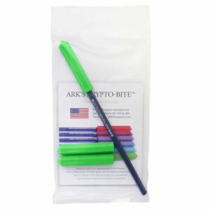 ARK's Krypto-Bite Pencil Topper Chewable Tubes - Made in The USA (3 Pack of Xtra Tough for moderate chewing, Lime Green) - Image 4