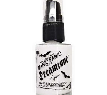 MANIC PANIC Dreamtone Flawless White Liquid Foundation – Full Coverage White Foundation And Color Corrector with Demi Matte Finish – Cosplay, Halloween Makeup, & Everyday Use (0.96oz)