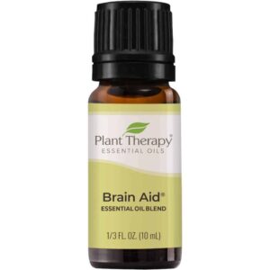 Plant Therapy Brain Aid Essential Oil Blend for Focus & Attention 100% Pure, Undiluted, Natural Aromatherapy, Therapeutic Grade 10 mL (1/3 oz) - Image 1