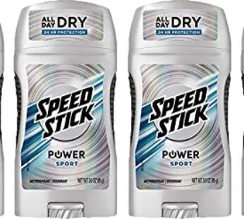 Speed Stick Power Anti-Perspirant Deodorant Unscented 3 oz (Pack of 4)