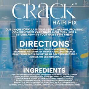 Crack HAIR FIX Mist Spray - Moisturizes & Protects Hair From Dryness & Thermal Damage, Improves Texture - 6 oz - Image 5