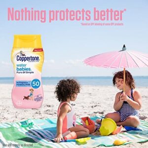 Coppertone WaterBabies Fragrance Free SPF 50 Baby Sunscreen Lotion, 8 Fl Oz - Image 7