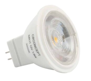 CBConcept UL-Listed MR11 GU4.0 LED Light Bulbs, 2-Pack, 2 Watt, Dimmable 220 Lumen, Warm White 3000K, 36? Beam Angle, 12 Volt, 20W Halogen Bulbs Equiv