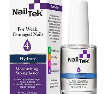 Nail Tek Hydrate 4 Gel Moisturizing Strengthener for Weak, Damaged Nails, Daily Nail Treatment, 0.5 Fl Oz, 1-Pack