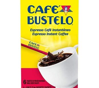 Caf? Bustelo Espresso Style Dark Roast Instant Coffee, 6 Count (Pack of 12)