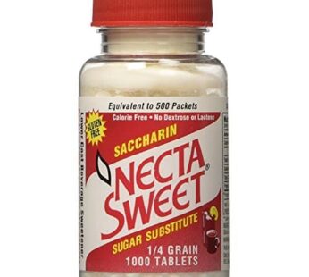 Necta Sweet Saccharin Sugar Substitute 1/4 Grain 1000 Tabs