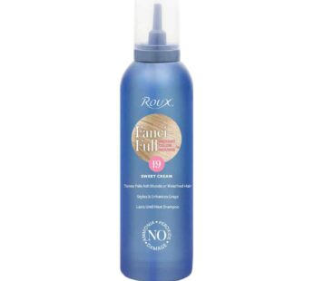 Roux Fanci-Full Instant Color Mousse Tones Pale Ash Blonde or Bleached Hair, 19 Sweet Cream, 6 Fl Oz (Pack of 1)