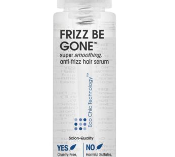 GIOVANNI ECO CHIC Frizz Be Gone – Super Smoothing Anti-Frizz Hair Serum, Adds Shine, Seals in Color, Infused with Natural Botanical Ingredients, Salon