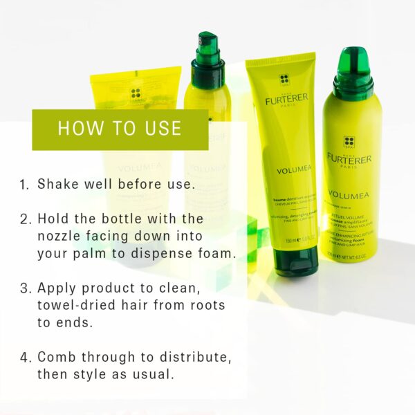 Rene Furterer VOLUMEA Volumizing Foam - For Fine, Limp Hair - Lightweight - Thickening & Long-Lasting Volume - 6.8 fl. oz. - Image 4