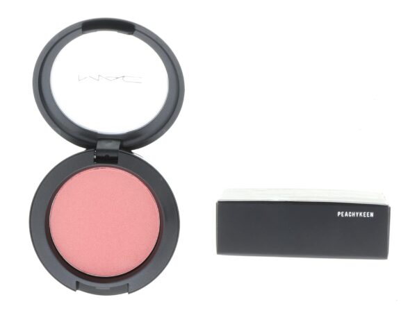 MAC Sheertone Shimmer Powder Blush Peachykeen for Women, 0.21 Ounce - Image 3
