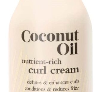 Oliology Coconut Oil Curl Cream – Defines & Enhances Curls & Waves | Botanically Infused | Conditions & Reduces Frizz | Made in USA, Cruelty Free & Pa