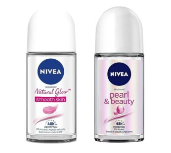 Nivea Nivea 48H Whitening Smooth Skin And 24H Pearl & Beauty Deodorant For Women, 50Ml