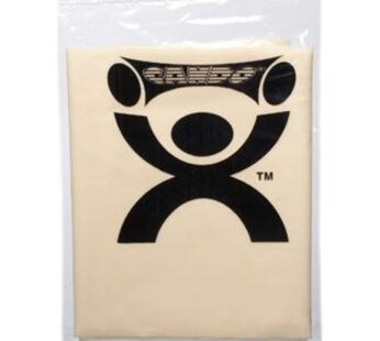 CanDo Singles Low Powder Exercise Band, 4-foot singles, Tan: XX-Light