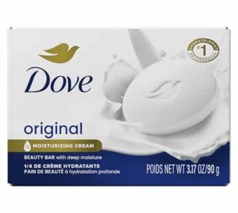 Dove Beauty Bar Gentle Skin Cleanser Original Moisturizing for Gentle Soft Skin Care Made With 1/4 Moisturizing Cream 3.17 oz