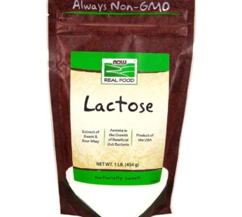 Now Foods Lactose Milk Sugar – 1 lb (Pack of 5)