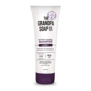 The Grandpa Soap Company Clarifying Witch Hazel Shampoo - Removes Buildup, With Witch Hazel & Lavender Flower, For All Hair Types, Vegan, Sulfates and - Image 1