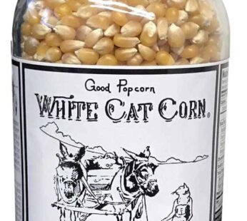 White Cat Corn Gourmet Good Popcorn Popping Corn Kernels, Light and Fluffy 27 ounces