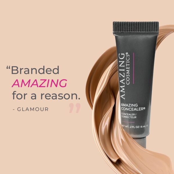 AmazingCosmetics Amazing Concealer, multipurpose full coverage concealer 0.2 Oz, Light Golden - Image 3