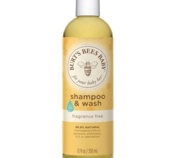 Burt’s Bees Baby Shampoo & Wash, Fragrance, 12 Fl Oz