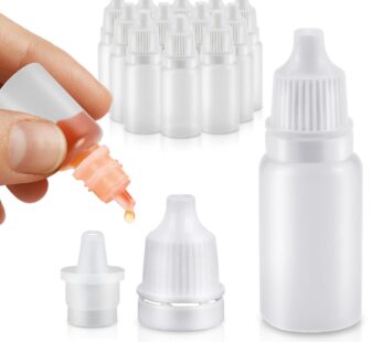 50Pcs Plastic Dropper Bottles for Liquids – 5ml Clear Plastic Bottles with Caps Empty Bottles for Oil Plastic Dropper Bottles – Dropper Bottles for Li