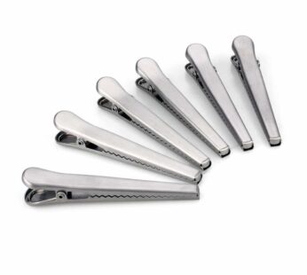 Flammi Set of 6/12 Bag Clips Stainless Steel Air Tight Sealing Clips (Set of 6)