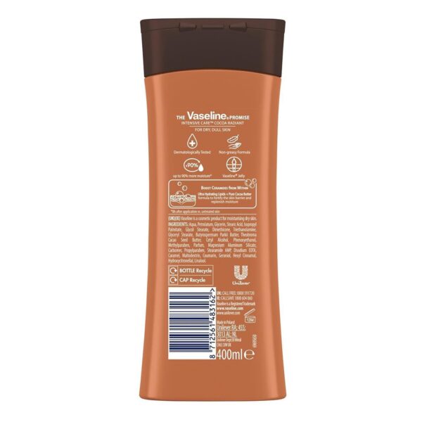 Vaseline Cocoa Butter Deep Conditioning Body Lotion 13.52 oz - Image 2