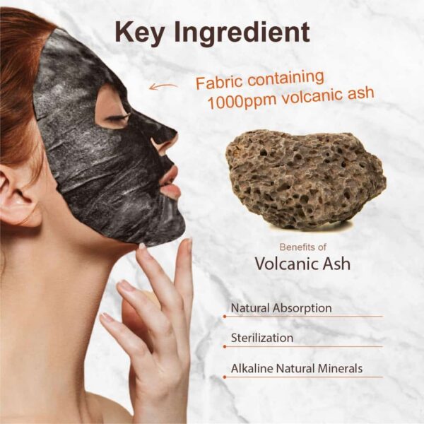 Purederm Deep Purifying Black O2 Bubble Mask Volcanic (10 Pack) - Bubble Face Sheet Mask for Purifying & Brightening - Image 2
