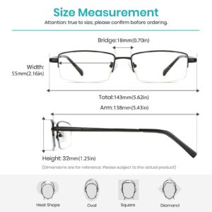 Cyxus Blue Light Blocking Frameless Glasses for Men/Women UV Protection Rimless Eyewear Computer Eyeglasses Relieve Eyestrain Anti Glare - Image 6