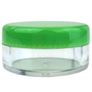 Beauticom (Quantity: 25 Pieces) 5G/5ML Round Clear Jars with GREEN Lids for Lotion, Creams, Toners, Lip Balms, Makeup Samples - Image 6